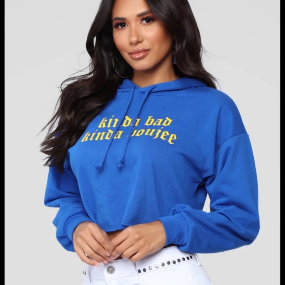 Fashion Nova Cropped Hoodie